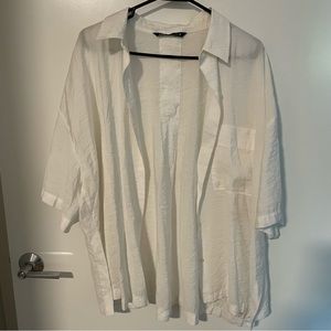 Zara Short Sleeve Button-Down Shirt